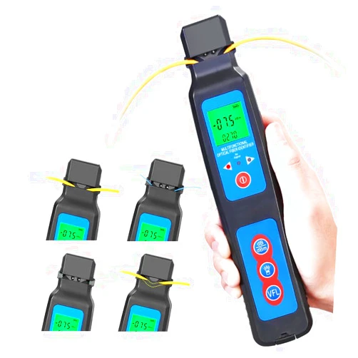 YICIZOL Live Optical Fiber Identifier with Wave Respond 800-1700nm Built in 10KM VFL FTTH Tool (YC-ID-301)