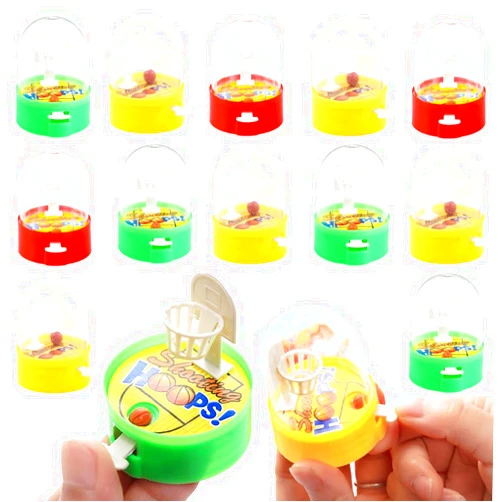 NEEW 12 Pack Mini Finger Basketball Shooting Game, Party Favors Basketball Party Decorations Mini Handheld Desktop Table Classroom Rewards, Carnival Prizes for Kids