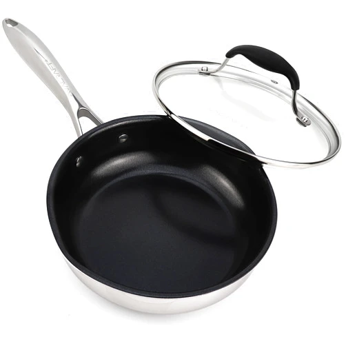 AVACRAFT Ceramic Nonstick Frying Pan with Lid, Healthy Egg Pan, Ceramic Nonstick Skillet, 100% PFOA, PTFE Toxins Free Cooking Pan, Best Ceramic Pans for Cooking (8 inch Non-Stick Frying Pan)