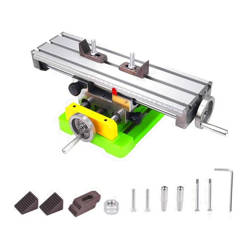 MYSWEETY Multifunction Worktable Milling Working Cross Table Milling Machine Compound Drilling Slide Table For Bench Drill Adjustme X-Y (6350 SIZE)