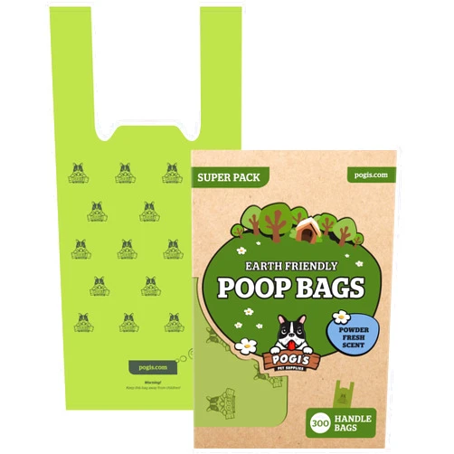 Pogi's Pet Supplies Pogi's Dog Poop Bags with Easy-Tie Handles - 300 Doggy Leak-Proof, Ultra Thick, Scented Poop Bags for Dogs, Cat