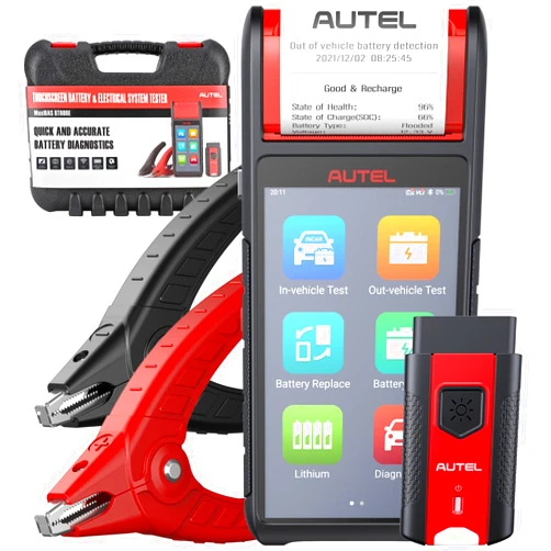 Autel MaxiBAS BT608, Battery Tester 6V &12V Battery Analysis Tool with All System Diagnostic Scan Tool OBD2 Scanner Upgraded from Autel AL539B/BT508/BT506