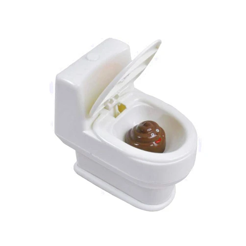 Halloluck Squirt Toilet Toy with 3D Poop, Lift Seat Spray Water Prank Trick Toy, Funny Toilet Gag Gift for Kids