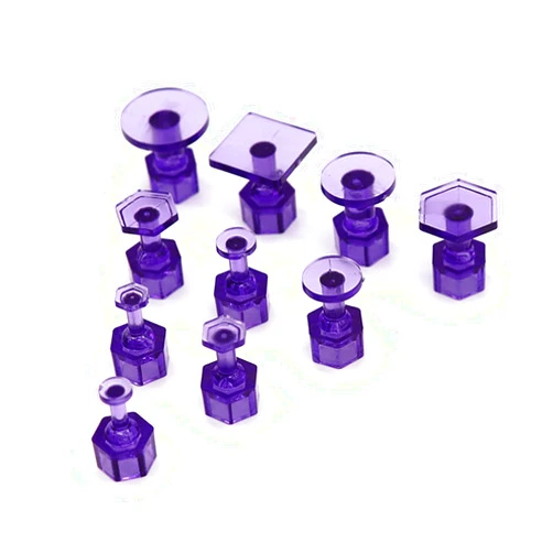 QHHVAIT 10Pcs Paintles Removal Puller Tabs Dent Repairs Tools Set Glue Pulling Tabs Auto Body Kits