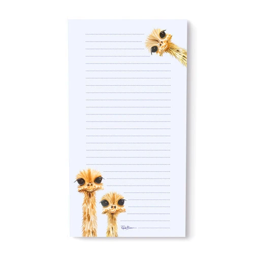 Studio Oh! Chunky List Pad for Notes by Studio Oh! - Ostrich Family - 4.5