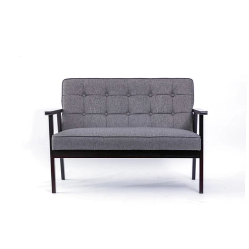 Casa Andrea Milano Accent Arm Chair Modern Retro Leisure Chair with Solid Wood Frame Single Sofa for Living Room, Bedroom, Balcony, Studio, 2 Seat