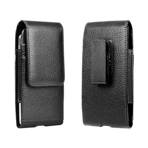EBIZCITY iPhone 15/14/13/12/11 Pro Max Phone Holster Pouch Wallet Case with Belt Clip, Phone Protective Case, Cell Phone Holsters, now upgraded to feature a 360° rotating clip. (Phone Holster-leather)
