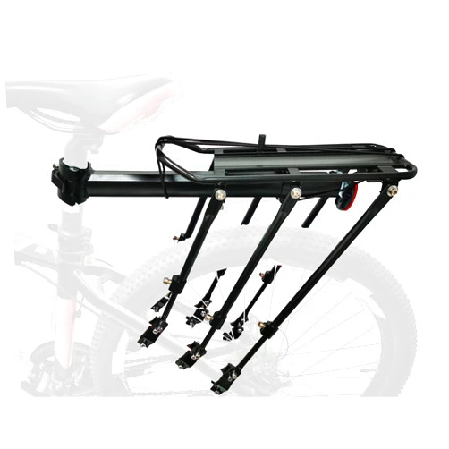 COMINGFIT Rear Bike Rack Bicycle Cargo Rack Quick Release Adjustable Alloy Bicycle Carrier 265lbs Capacity Fit for 24 inch, 26 inch, 27.5 inch, 29 inch Bikes
