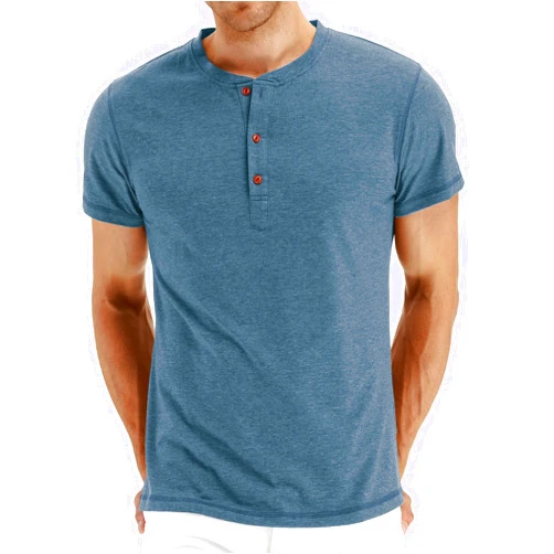 NITAGUT Mens Fashion Casual Front Placket Basic Long/Short Sleeve Henley T-Shirts