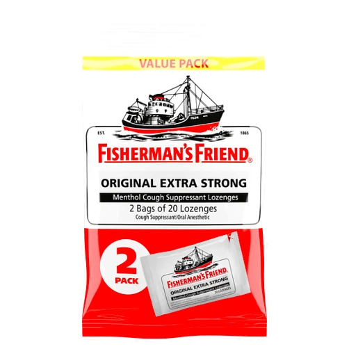 Fisherman's Friend Fishermans Drops 40ct, Original Extra Strong, 40 Count Original Extra Strong 40 Count (Pack of 1)