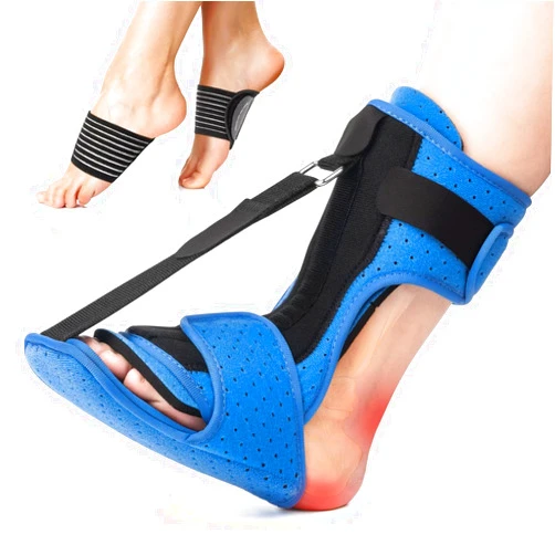 Sgrived Plantar Fasciitis Night Splint: Upgraded Brace with Arch Support - Dorsal Night Splint for Women Men - Dual Effective Plantar Fasciitis Relief Achilles Tendonitis Foot Drop Heel Pain Black-Blue