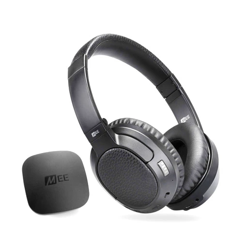MEE audio Connect T1CMA Bluetooth Over-Ear Wireless Headphones Headset for TV with no Audio Delay; includes Transmitter (Optical/AUX/RCA) and CinemaEAR Audio Enhancement for Seniors & Hard of Hearing