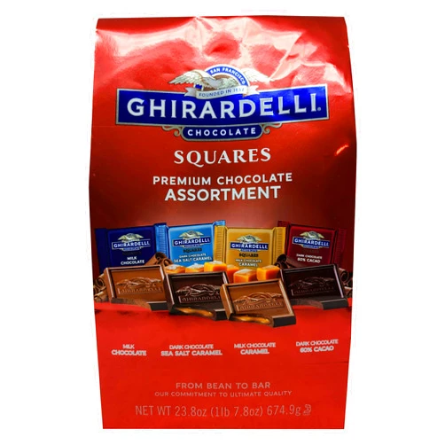 Ghirardelli Assorted Squares Chocolates (Net Wt 23.8 Ounce ),