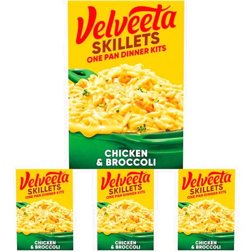 Velveeta Cheesy Skillets Chicken & Broccoli, 13.6 Oz (Pack of 4)