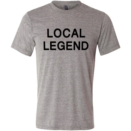 SwingJuice Golf T-Shirt Local Legend Crew Neck Short Sleeve Funny Golf Shirt for Men and Women