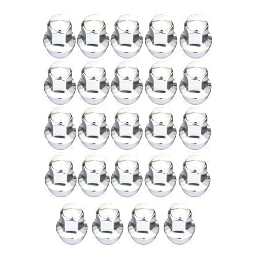 Oranges Autoparts 24 pcs 21 * 45mm Aluminum Chrome Lug Nuts Fits for F150 2015-2021 Lincoln Navigator 2015-2020