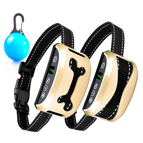 Awaiymi Bark Collar 2 Pack Upgraded 7 Sensitivity Rechargeable Dog Barking Collar Beep/Vibration/Safe Shock Or No/Anti Bark Reflective Collar for Small Medium Large Dogs …