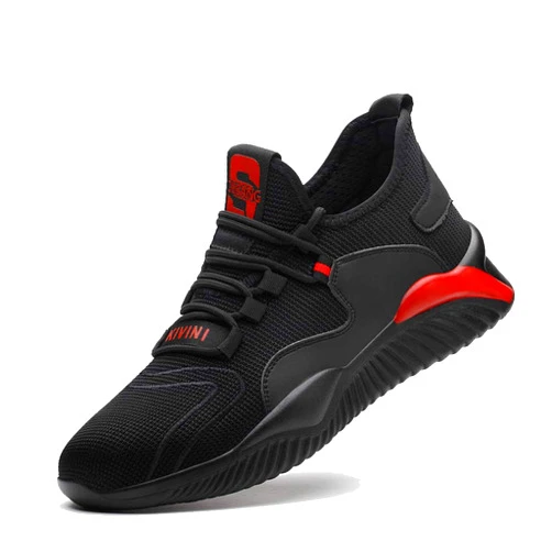 SANYUE Steel Toe Shoes for Men Women Safety Shoes Work Sneakers Breathable Lightweight Industrial & Construction Shoe
