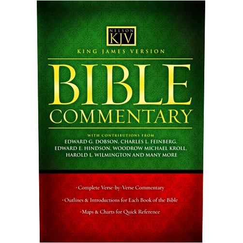 By Thomas Nelson (Author), Ed Hindson (Contributor), Woodrow Kroll (Contributor) & 0 more King James Version Bible Commentary: A Complete Verse-By-Verse Commentary With Outlines, Book Introductions, Maps, and Charts
