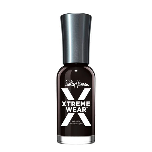 Sally Hansen Xtreme Wear Nail Polish, Streak-Free, Shiny Finish, Long-Lasting Nail Color, Black Out, 0.40 fl oz