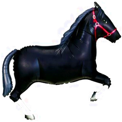 Toyland Partyrama Black Horse Supershape Foil Balloon