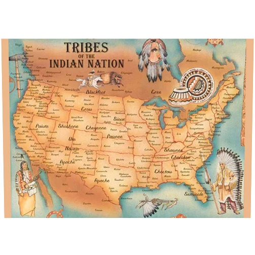 Reveaall Retro Aluminium Metal Sign This is A Map of American Native Tribe Nations Tin Sign Art Poster Gift Home Cafe Bar Wall Decor Room Door Accessories 8
