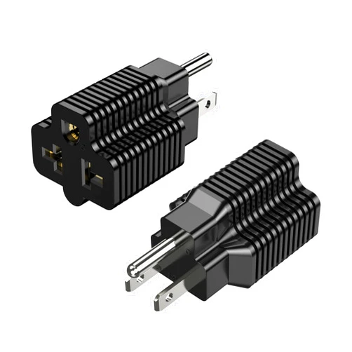 ADCAUDX [2Pack] 15 Amp Household Plug to 20 Amp Adapter, Nema 5-15P to 5-15R/5-20R,5-15P to 6-15R/ 6-20R T-Blade 20Amp to 15Amp AC Power Outlet Converter,15A 125V to 20A 250V Adapter Plug