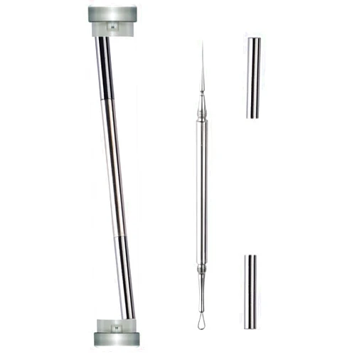 XFQUIJ Professional Facial Milia Removal and Whitehead Extractor & Lancet - Double Ended Circle Loop & Sharp Needle Pimple Popper Tool - 2-in-1 Blackhead & Blemish Remover - Zit and Pimple Acne Removal