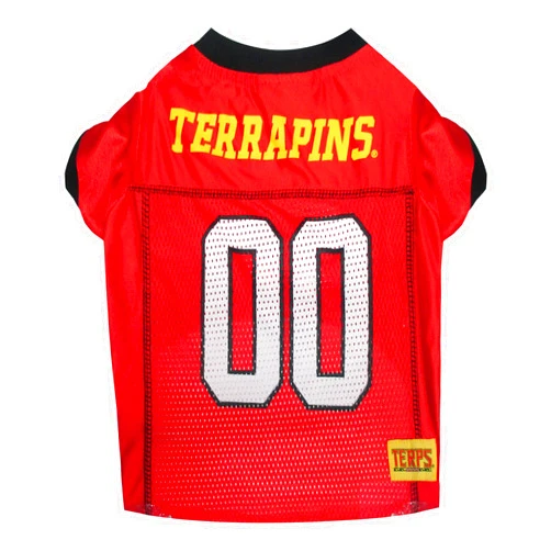 Pets First NCAA College Maryland Terrapins Mesh Jersey for DOGS & CATS, Size Small, Licensed Dog Jersey with your Favorite Football/Basketball College Team