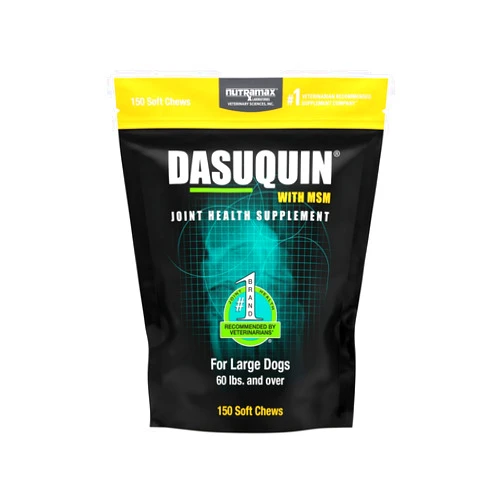 Nutramax Laboratories Dasuquin with MSM Joint Health Supplement for Large Dogs - With Glucosamine, MSM, Chondroitin, ASU, Boswellia Serrata Extract, and Green Tea Extract, 150 Soft Chews