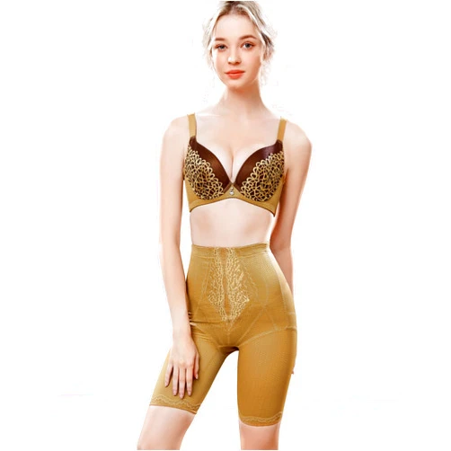 Ramleaf Tummy Control Shapewear for Women High Waist Butt Lifter Panty Under Dress Thigh Slimmer Body Shaper (Large) Brown