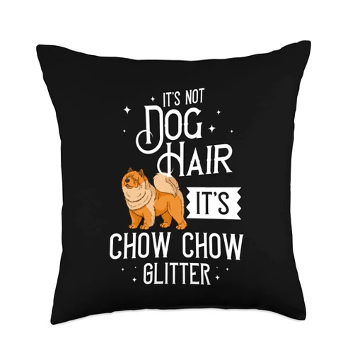 Chow Chow Mom Breeder Gifts Chow Dog Gift Puppies Owner Lover Throw Pillow, 18x18, Multicolor