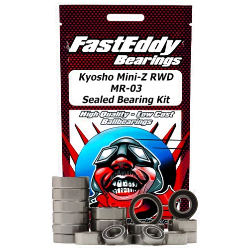 FastEddy Bearings Compatible with Kyosho Mini-Z RWD MR-03 Sealed Bearing Kit