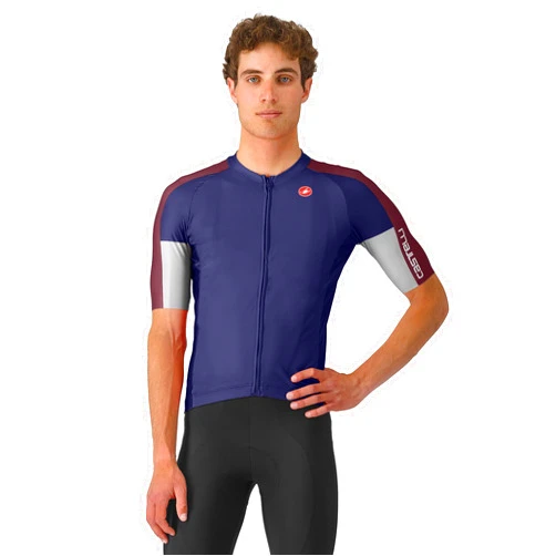 CASTELLI Men’s Entrata 6 Jersey, UPF Sun Protection, Quarter Length Sleeve Jersey for Road Cycling & Gravel Biking & Racing