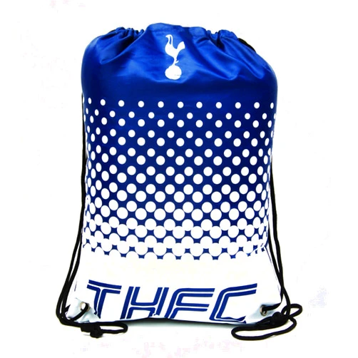 Tottenham Hotspur FC Official Fade Football/Soccer Drawstring Sport/Gym Bag (One Size) (Navy/White)
