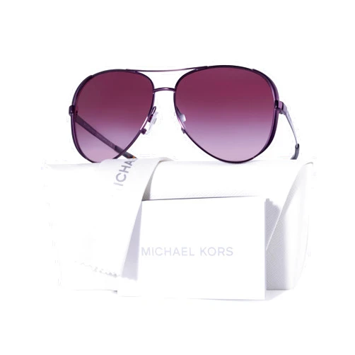 Michael Kors MK5004 CHELSEA Aviator Sunglasses For Women + BUNDLE with Designer iWear Eyewear Care Kit