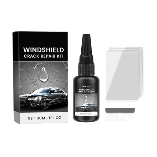 BNGXR Windshield Crack Repair Kit, Windshield Repair Kit, Windshield Repair Liquid for Cracks, Car Window Repair Kit for Glasses, Mirrors (1Pcs)