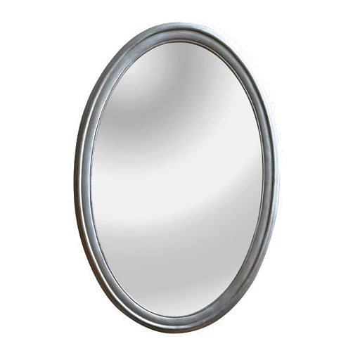 CHLOE's Reflection Contemporary-Style Silver Finish Oval Wall Mirror 34