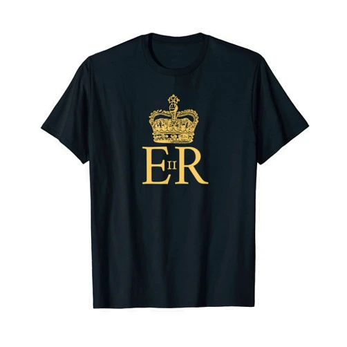 QUE%N ELIZA%BETH II GREAT BRITISH MONARCH, UK FLAG QUE%N ELIZA%BETH II, BRITISH MONARCH CYPHER, UNITED KINGDOM T-Shirt