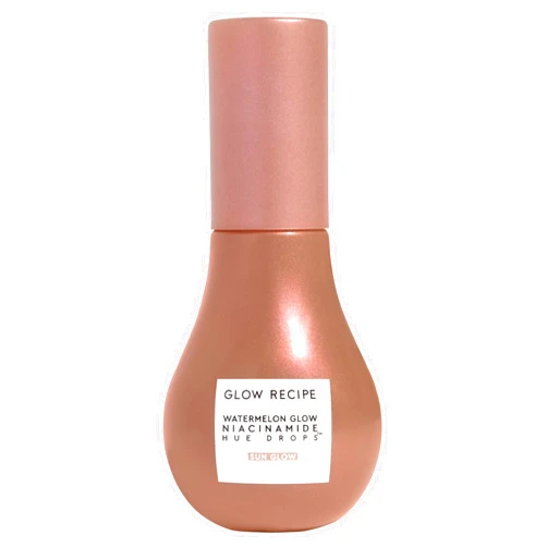 Glow Recipe Niacinamide Hue Drops Face Serum - Tinted Serum + Glow Drops to Bronze, Brighten & Hydrate - Skincare Makeup Primer & Highlighter to Blur Pores for a Glowy, Even Skin Tone - Sunglow (40ml)