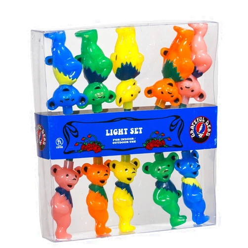 Grateful Dead Kurt Adler UL 10-Light Bears Light Set (GD9141)