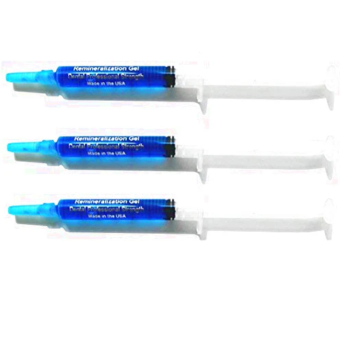 White Teeth Global Remineralization Gel Remineralizing and Reduces Teeth Sensitivity After Teeth Whitening Treatment - 3 Syringes of Gel