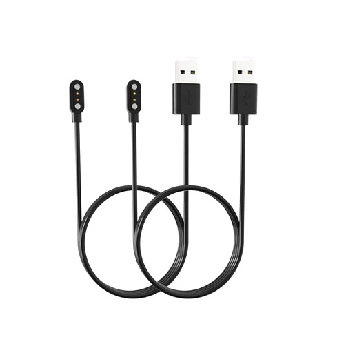 UYRUREL [2-Pack] for ZKSSGY C60 Fitness Tracker Smartwatch Magnetic USB Charging Cable, 2 Pin Cord Charger for Smart Watch.