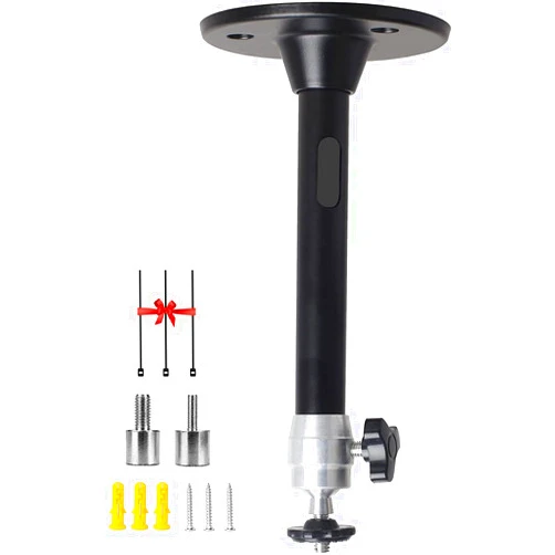 2-Be-Best Mini Projector Ceiling Mount 360° Adjustable Projector Wall Mount Length 7in / 18cm Projector Mount Compatible with TMY AuKing HAPPRUN Vankyo Meer ELEPHAS NICPOW Projector and Mini Projector Black