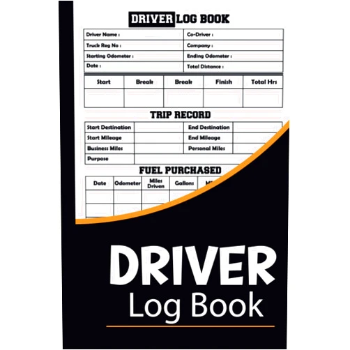 Black logbooks Driver Log Book: Daily Driver Log Book To Record Vehicle Details, Trips and Mileage Log, Fuel & Maintenance Expenses | Perfect for Personal & Business Purposes