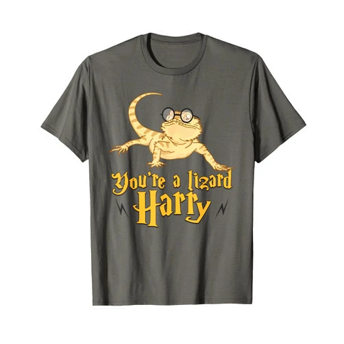 YeoYs Funny Reptile TShirt Gifts You're A Lizard Harry T-Shirt - Fantasy Bookworm Gift Idea T-Shirt