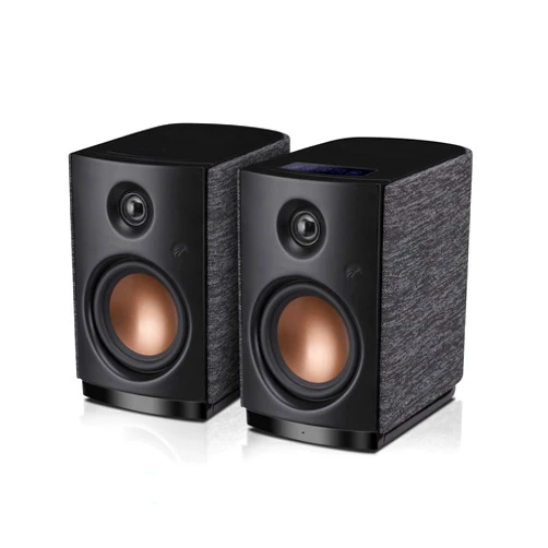 HiVi-Swans OS-10 HiFi Stereo Speakers, Bluetooth 5.0 Active Computer Bookshelf Speakers - 4'' Dynamic Woofer, Powered Desk Speakers 62w RMS with Touch Control for PC/Phone/TV/Monitor (Pair)
