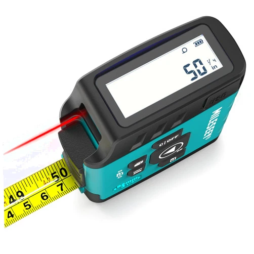 MiLESEEY DT20 Laser Tape Measure 3-in-1, 130FT Laser Distance Meter, 16FT Digital Tape Measure, Regular Tape Measure, Area Volume Measuring Pythagorean Mode, Waterproof and Rechargeable