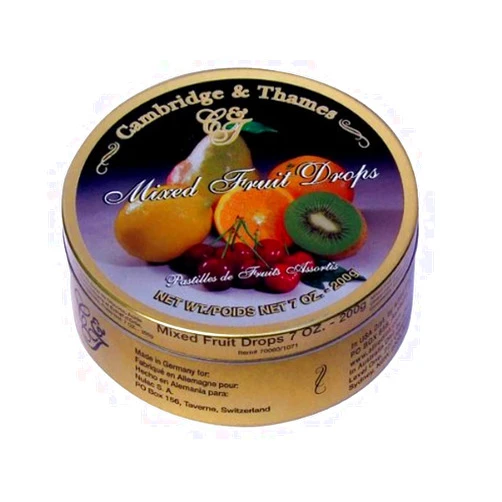 MANDOYV Cambridge & Thames Mixed Fruit Drops (7 Oz.) 54 Candies