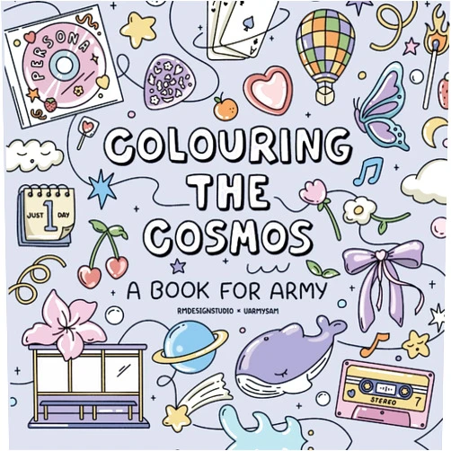 RM Design Studio,UARMY SAM Colouring the Cosmos: Colouring Book for Adults and Teens for ARMY